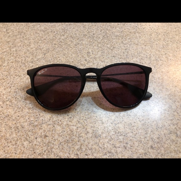 Ray Ban Erika Sunglasses in Black - Picture 2 of 3